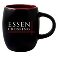 13 oz. Espy's Line Matte Black Mug with Red Inside